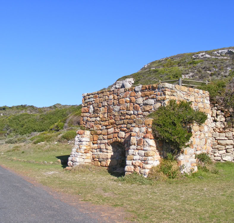 Restored Old Lime Kiln built around 1890 near Boot se Skerm where travertine was made by utilising the surrounding calcareous rocky outcrops in this area.